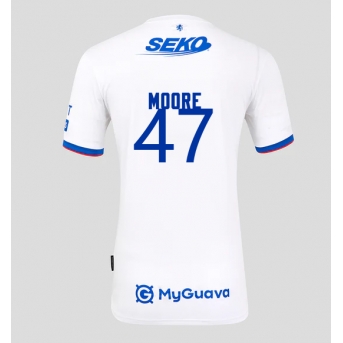 Rangers Mikey Moore #47 Maglia Gara Trasferta Repliche 2025-26 Maniche Corte